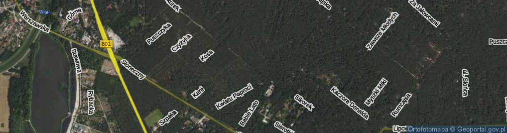 Zdjęcie satelitarne Sikorek ul.